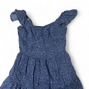 Hollister Co. Navy‎ Blue paisley print dress size S